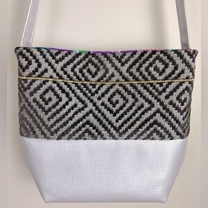 Unshattered | Upcycled Mixed Media Crossbody Hand Bag